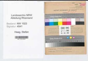 Entnazifizierung Stefan Haag , geb. 28.09.1902 (Amtsinspektor)