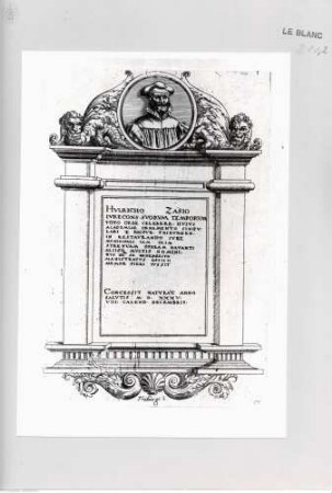 Monumenta clarorum doctrina praecipuè ..., Tafel 55: Grabmal des Ulrich Zasius in Freiburg
