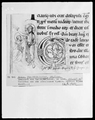 Homilien aus Springiersbach — Christus und der ungläubige Thomas, Folio 127verso