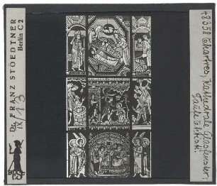 Le Mans, Kathedrale Saint-Julien : Glasfenster (12. Jh.), Umzeichnung, Kompilation
