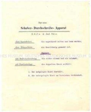 Durchschreibe-Buchhaltung