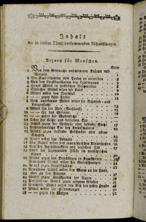 Inhalt der in diesem Theile vorkommenden Abhandlungen.