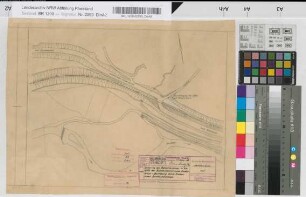 Sicherung des Bahnüberganges in km 6,950 der Bundesbahnstrecke Erndtebrück-Berleburg durch Einbau einer Blinkanlage: Lageplan, M. 1:1.000 Stnr.: 93, Iwü, Bunr.: 12, Blnr.: 1