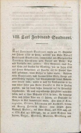 VIII. Carl Ferdinand Suadicani.
