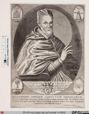 Bildnis Papst Innozenz X. (Giambattista Pamphili od. Pamfili) (reg. 15. 9. 1644 - 7. 1. 1655)