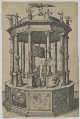 Gruppenbildnis des Tycho Brahe, des Rudolph II., des Nicolaus Copernicus, des Hipparchus, des Johannes Kepler und des Claudius Ptolemäus