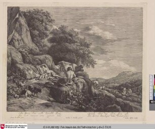 [Der Sommer; Summer landscape with the child Jupiter]