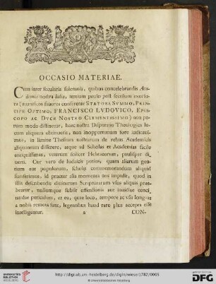 Occasio materiae