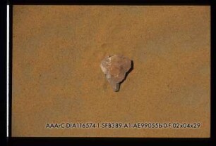 Ä99/55b Fundstelle Feuersteinartefakt RS Länge: ca. 5cm