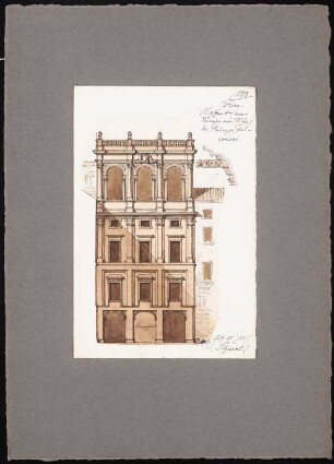 Reiseskizzen aus Pompeji, Neapel und Rom: Rom: Palazzo Falconieri (Ansicht von der Hofseite)