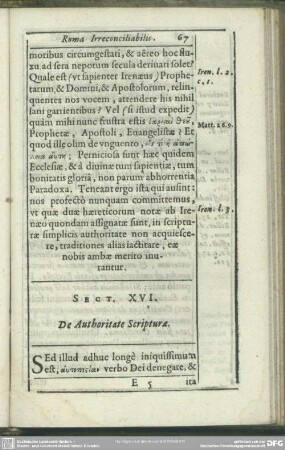 Sect. XVI. De Authoritate Scripturae