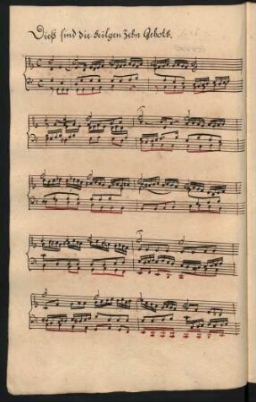 Dies sind die heilgen zehn Gebot; org; G-Dur; BWV 635