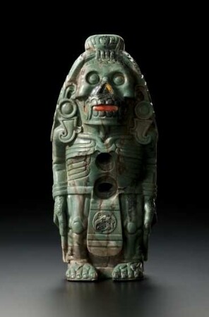 Götterfigur mit kalendarischen Zeichen, aztekisch, 1500–1520