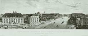 Panoramische Ansicht von Berlin, Lindenforum gegen Westen