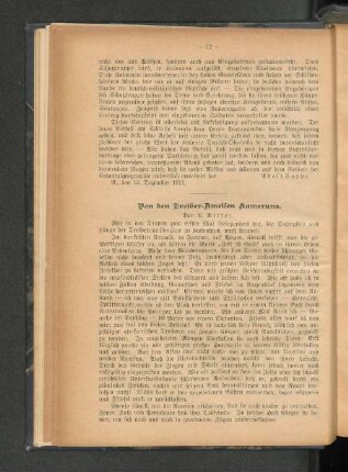 Von den Treiber-Ameisen Kameruns.