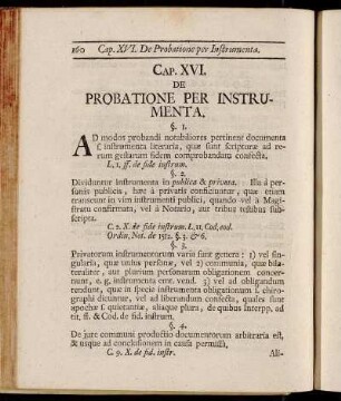 Cap. XVI. De Probatione per Instrumenta.