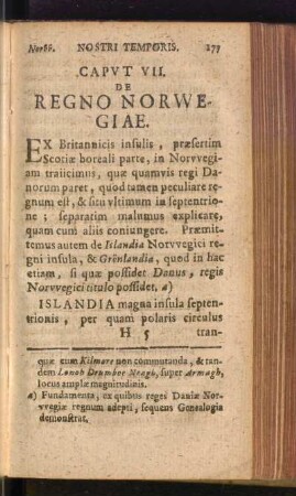 Caput VII. De Regno Norwegiae