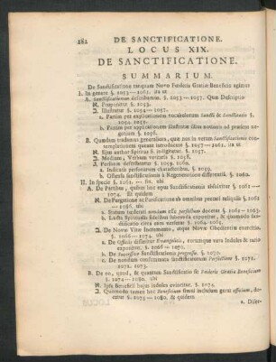 Locus XIX. De Sanctificatione