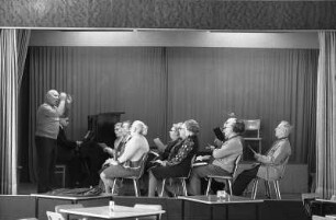 Chorprobe im Club der Volkssolidarität, Berlin