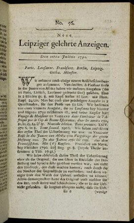 No. 56. Den 12ten Julius 1790.