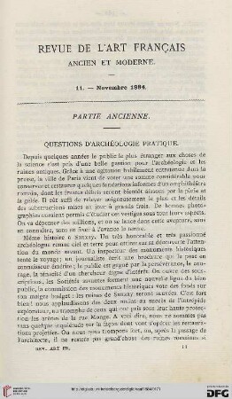 Nr. 11 (Novembre 1884)