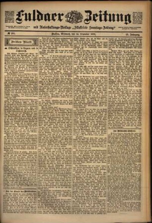 Dritte Ausgabe vom Mittwoch, den 14. Dezember 1898.