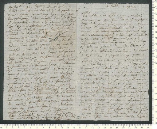 Brief von Madeleine de Chamisso an Charles de Chamisso und Hippolyte de Chamisso