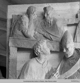 Reliefserie mit Stadtpatronen italienischer Regionen : Der heilige Silverius, Schutzpatron von Frosinone