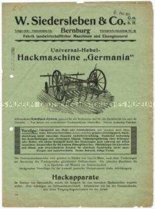 Universal-Hebel-Hackmaschine
