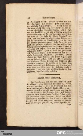 Zweiter Brief Johannis.