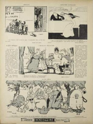 Débutant; Romancier naturaliste; L'Heure du tête-à-tête; La Vie chère.