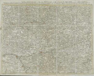 40: Carte Topographique De La Wetteravie Et Du Cercle Du Haut Rhin Contenante une partie de la Hesse et de Hesse-Darmstadt, les Principautés de Nassau, de Hanau, une partie de l'Archêveché Electorale de Mayence et de l'Abbaye de Fuld, les Comtés et Principautés de Solms, de Stollberg, d'Ysembourg, de Goertz, de Runckel, et de plusieures Seigneuries et Territoires de quelques Villes de l'Empire &c.