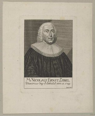 Bildnis des Nicolaus Ernst Zobel