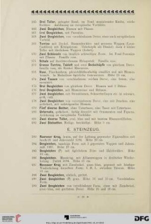 E. Steinzeug (Nr. 183-193)