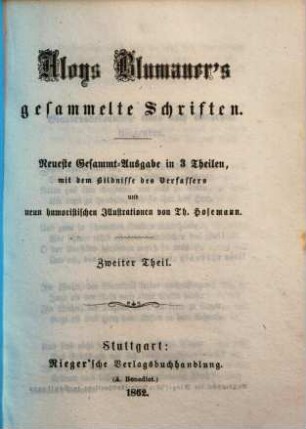 Aloys Blumauer's gesammelte Schriften : in 3 Theilen, 2. Gedichte ...