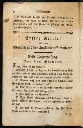 6-39, Erster Artikel: 1. Unterweisung - 25. Unterweisung