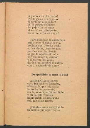 Despedida á una novia