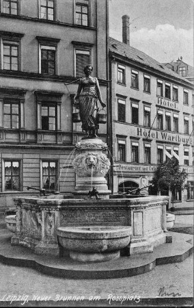 Leipzig: neuer Brunnen am Rossplatz