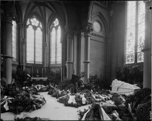 Karlsruhe Großherzogliches Mausoleum - Grabkapelle Innenansicht Beerdigung - Sarkophag des Prinzen Ludwig Wilhelm von Baden (1865-1888)