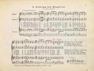 12 deutsche Volkslieder mit Melodien : gesetzt für eine oder zwei Singstimmen mit Begleitung des Pianoforte oder der Guitarre, 6tes Heft. Op. 57