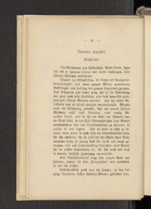 Zweites Kapitel. Rückblicke.