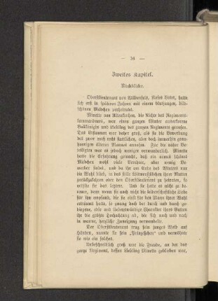 Zweites Kapitel. Rückblicke.