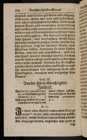 508-512, Sect. IX: Von der Fiscal-Gerechtigkeit