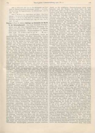 205-209 [Rezension] Hegler, Alfred, Beiträge zur Geschichte der Mystik in der Reformationszeit
