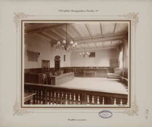 Gericht, Beuthen Erweiterungsbau: Strafkammersaal
