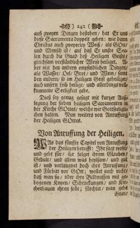 242-274, Von Anruffung der Heiligen
