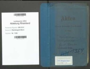 Vorster; Hans, Bergassessor; Prüfungs- u. Personalakten Band 1 (Ausarbeitungen)