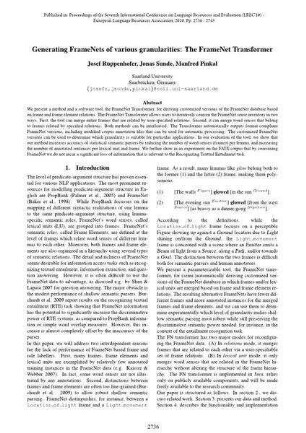 Generating FrameNets of various granularities: The FrameNet Transformer