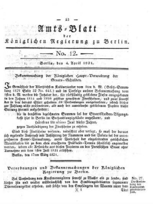 No 12, 4. April 1821
