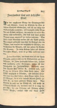 [Zweyhundert fuenf und sechzigster - Zweyhundert fuenf und siebenzigster Brief.]